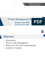 Project Management Basics: Michael Haas PMP Dina Keirouz PMP