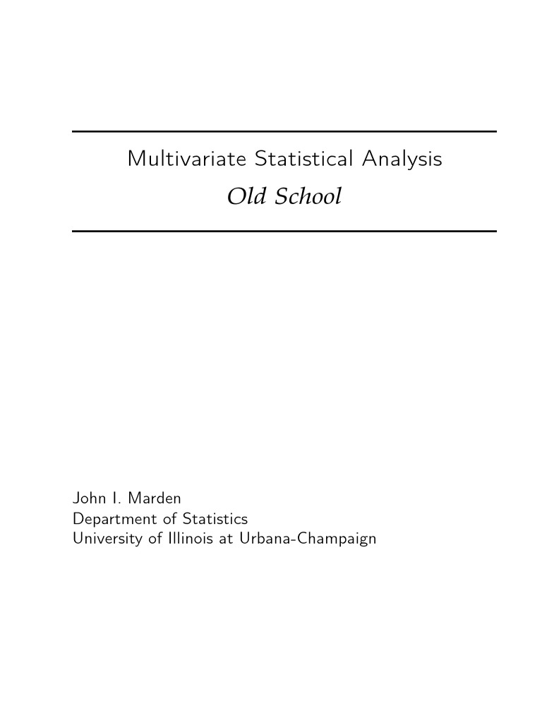 Multivariate | PDF | Linear Regression | Covariance Matrix