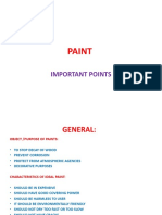 Paint: Important Points