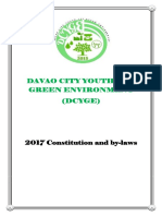 Davao City Youth For Green Environment (Dcyge) : 2017 Constitution and By-Laws