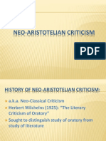NeoAristotelian Criticism