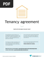 Tenancy Agreement: Made by The Norwegian Consumer Council