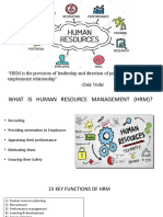 "HRM Is The Provision of Leadership and Direction of People in Their Working or Employment Relationship" - Dale Voder