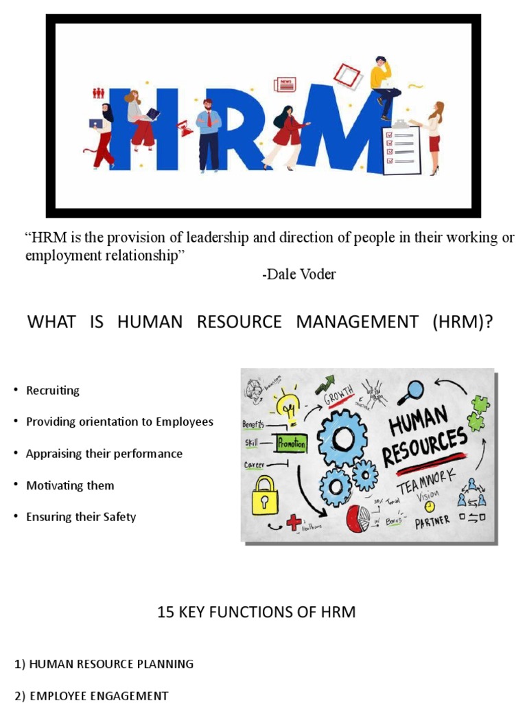Key Functions of Human Resource Management | PDF | Human Resource ...