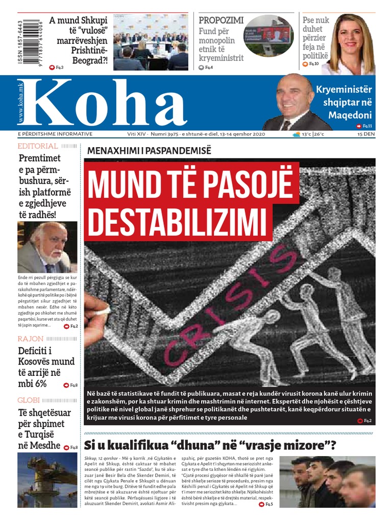Gazeta Koha WWW Koha.mk 1314062020 PDF