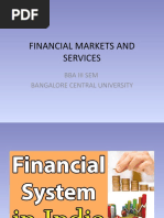 Financial Markets and Services: Bba Iii Sem Bangalore Central University