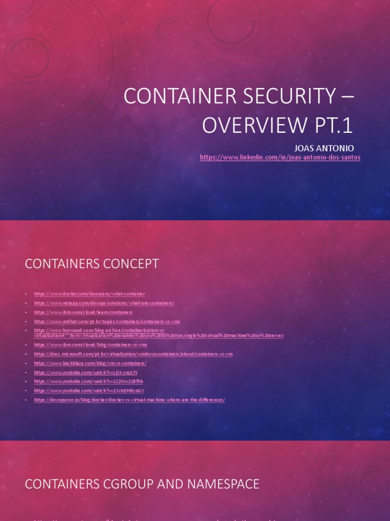 Container Security Overview and Tools | PDF | Computer Science ...