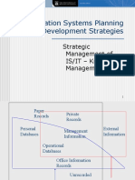Information Systems Planning and Development Strategies: Strategic Management of IS/IT - Knowledge Management