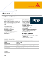 Sikagrout®-212: Product Data Sheet