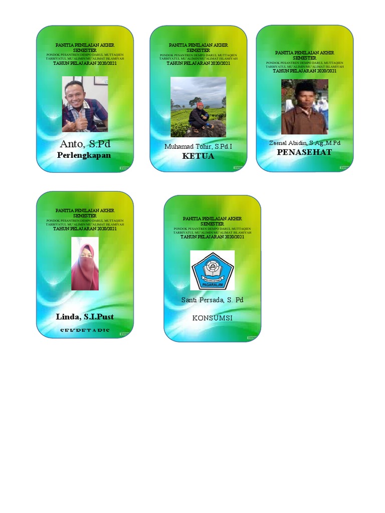 Id Card Panitia | PDF