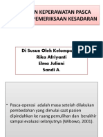 Tindakan Keperawatan Pasca Operasi - Pemeriksaan Kesadaran Tindakan Keperawatan Pasca Operasi - Pemeriksaan Kesadaran