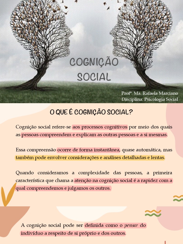Compreendendo a Cognição Social: Os Processos Cognitivos por Trás da ...