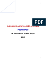Curso de Narratología Aplicada. Postgrado - Dr. Emmanuel Tornés Reyes (2013)