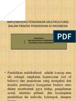 Implementasi Pendidikan Multikultural Dalam Praksis Pendidikan Di Indonesia