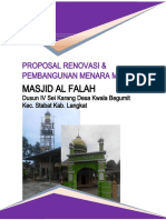 Proposal Renovasi Masjid Al Falah Sei Karang