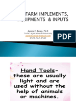 Tools Farm Implements Equipments Inputs