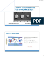 Degradation of Materials in The Biological Environment