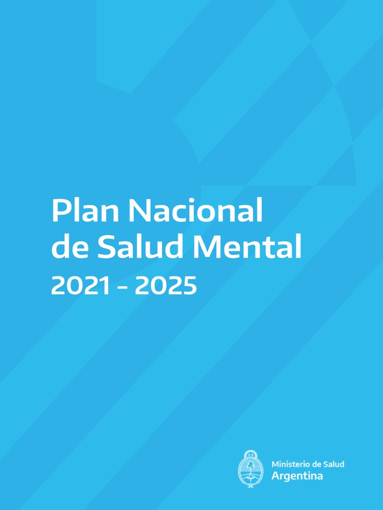 Plan Nacional de Salud Mental 2021 2025 | Descargar gratis PDF | Salud ...