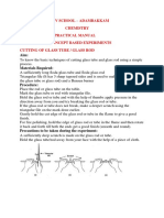 Dav School - Adambakkam XI Std Chemistry Practical Manual Concept Based Experiments