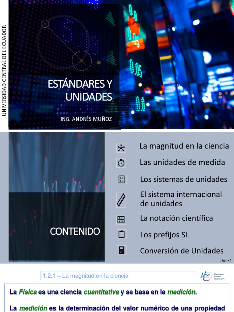 1.2 Estándares y Unidades PDF Sistema Internacional de Unidades