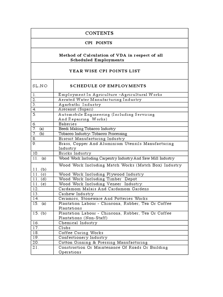 Min Wage Karnataka Page 110 PDF Wage Employment
