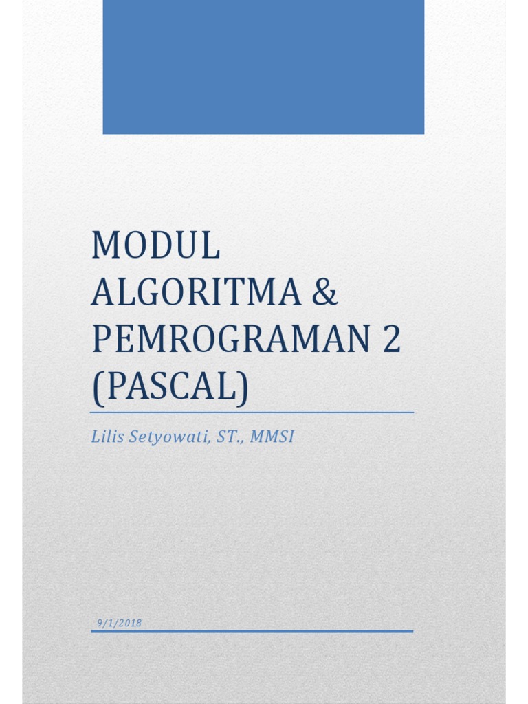 Modul Algoritma Dan Pemrograman 2 | PDF