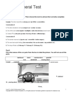 Unit 4 General Test: Listen To The Conversations. Then Choose The Word or Phrase That Correctly Completes Each Sentence