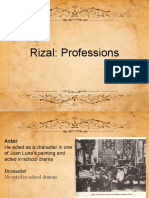 Rizal: Professions