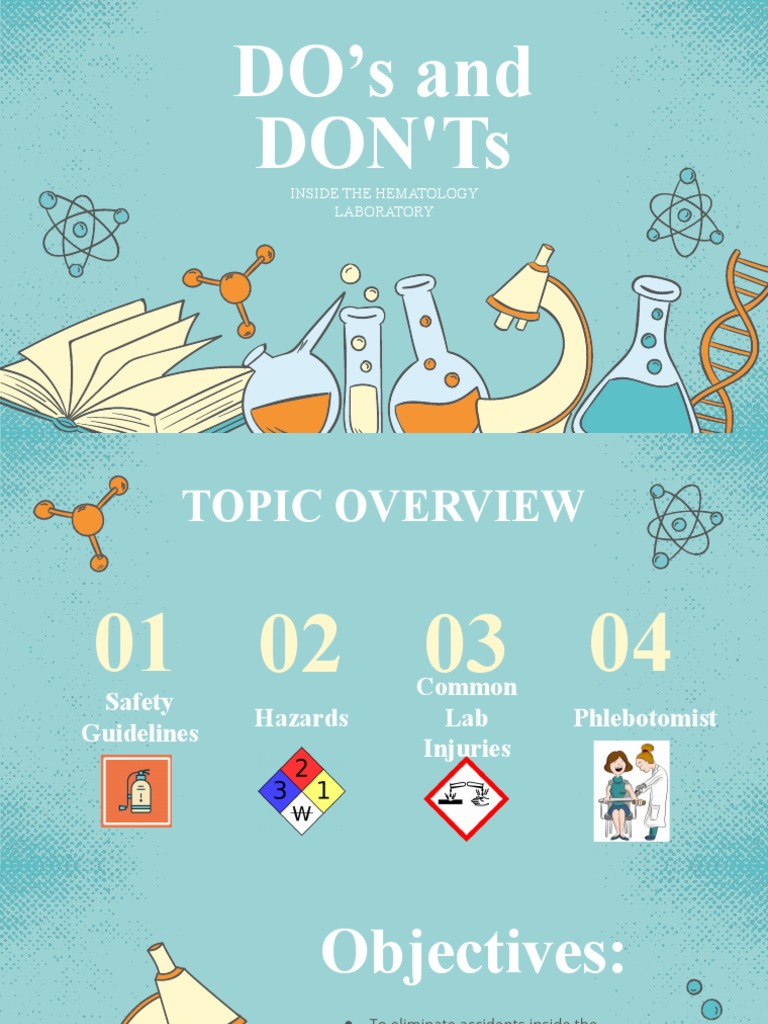DO's and DON'Ts Inside The Hematology Laboratory PDF Laboratories