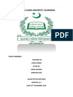 Quaid-E-Azam University, Islamabad: Group Members: Aafaque Ali Uzair Ahmed Aftab Ali Nasir Hussain Zargham Aziz
