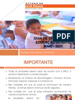 Orientações educação infantil maio 2021