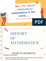 M1. L1. History and Math in Our World