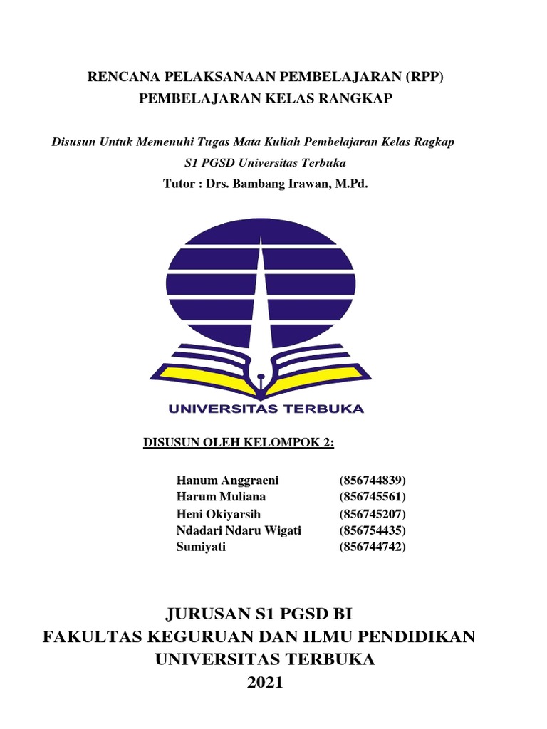 RPP Kelas Rangkap Model 222 K13 | PDF | Kajian Bahasa Asing