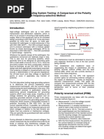 Methods For Grounding System Testing-A Comparison of The Polarity Reversal, Beat, and Frequency-Selective Method