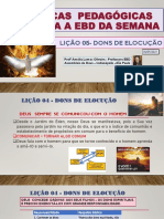 DICAS  PEDAGÓGICAS PARA A EBD da SEMANA- 02052021