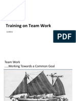 Training On Team Work: Trivium Education Services Private Limited