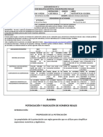 Guía para el uso de las propiedades de la potenciación y radicación en números reales