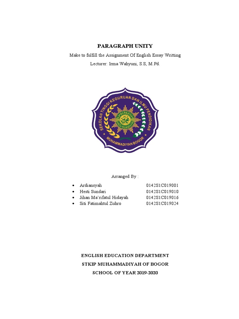 Group 6 Paragraph Unity Eew | PDF | Paragraph | Nursing