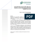 Análise Do Ciclo de Vida Da Embalagem de Polietileno Tereftalato