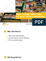 MAR1021 - Bài online 1 - Marketing Định nghĩa bản chất và Quá trình 1