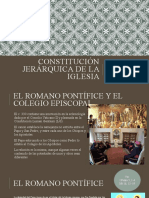 Constitución Jerárquica de La Iglesia