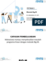 Penelitian Operasional Metode BIG-M