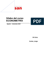 Econometría (Silabo 2021-2)