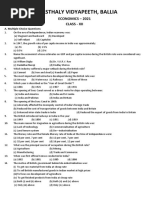 Economics 12 MCQ