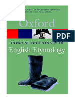 The Concise Oxford Dictionary of English Etymology - T. F. Hoad