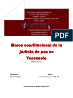 Marco Constitucional de La Justicia de Paz en Venezuela