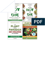 How Not To Die Cookbook Michael Greger, Plant Anomaly Paradox Diet Evolution, Plant Based Cookbook For Beginners 4 Books Collection Set - DR Michael Greger M.D.