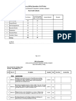 Civil Works Bill of Quantities