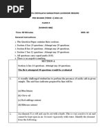 Class X Science Question Paper