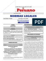 Normas Legales: Dición Xtraordinaria